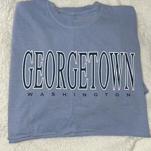 ☀️Pastel blue long sleeve crop top Georgetown